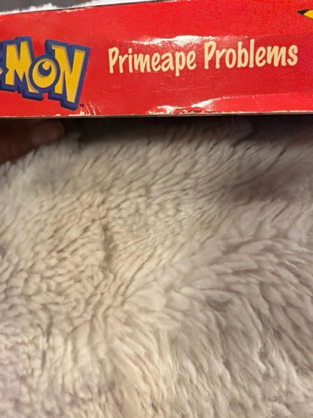 Primeape Problems VHS Cover — Red, Blue, Yellow Artwork